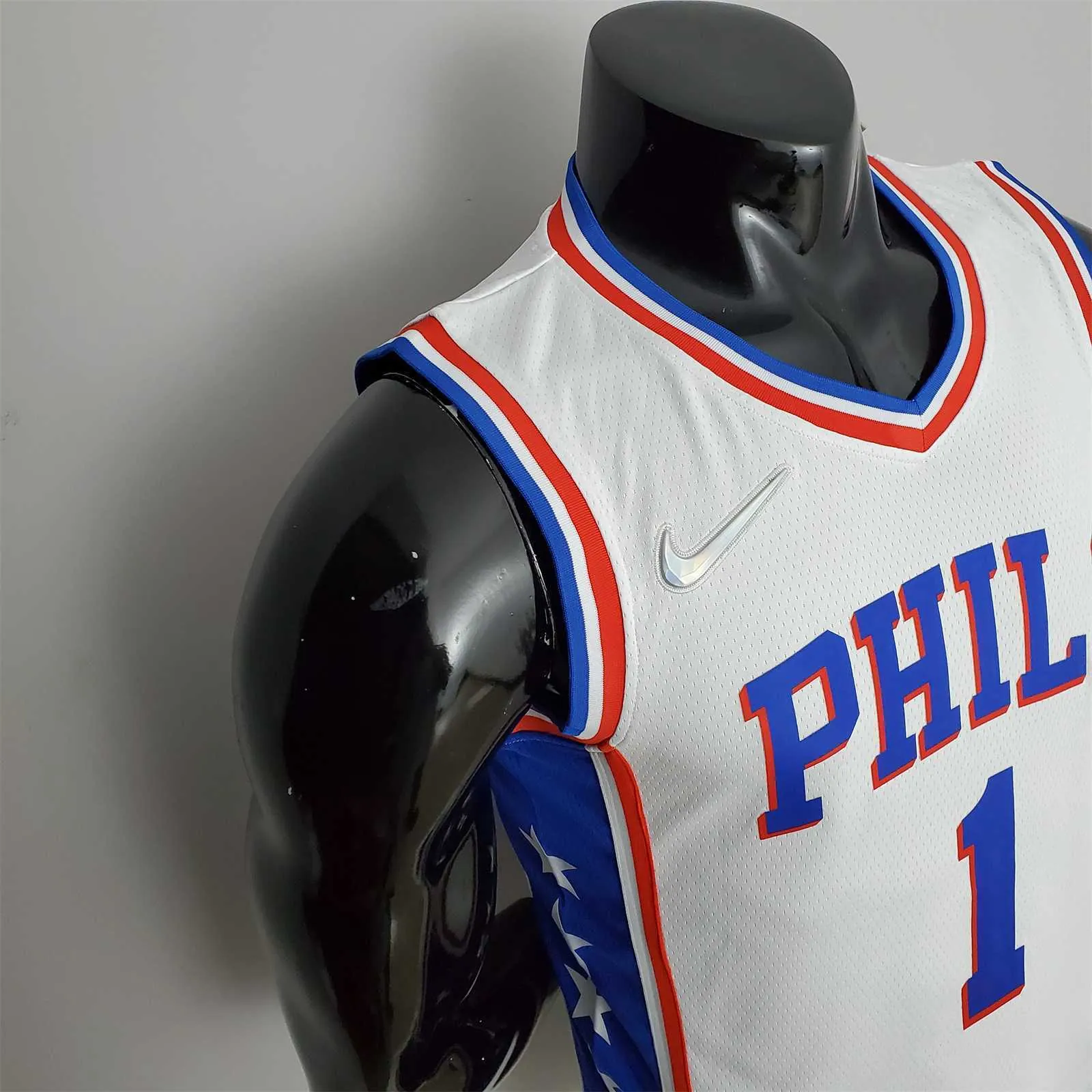 75th Anniversary Philadelphia 76ers HARDEN#1 White NBA Jersey 6