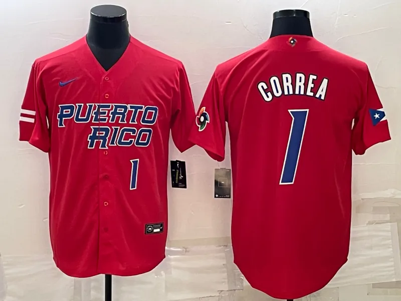 Puerto Rico 2023 World Cup Baseball Jerseys 32