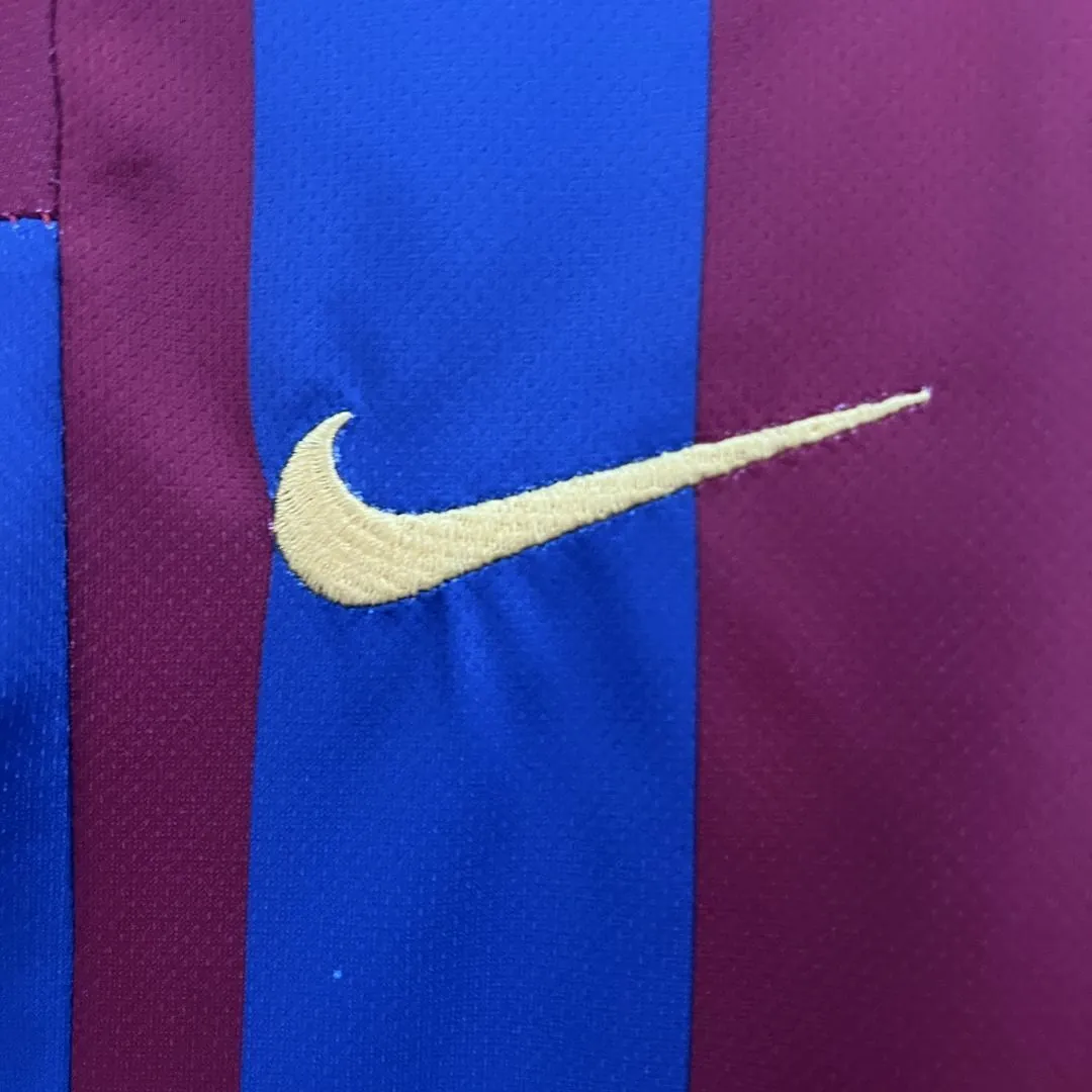 05-06 Barcelona Home Retro Kids Kits Football Jerseys Yupoo 9