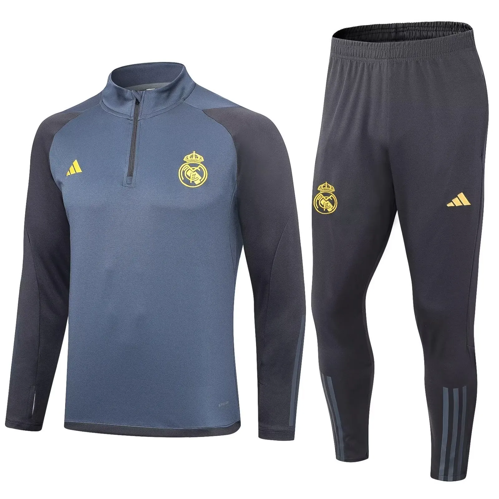 23-24 Real Madrid Long Sleeve Navy Kits Training Suits Soccer Jerseys Yupoo 3