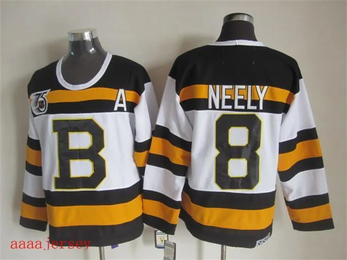 Boston Bruins retro ice hockey jersey M-3XL 波士顿棕熊队复古冰球服 1