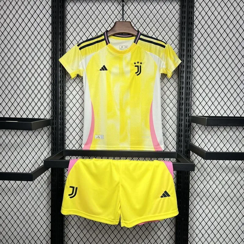 24-25 Juventus Away Kid Kits Youth Apparels Football AAAAJersey Yupoo 16-28 6