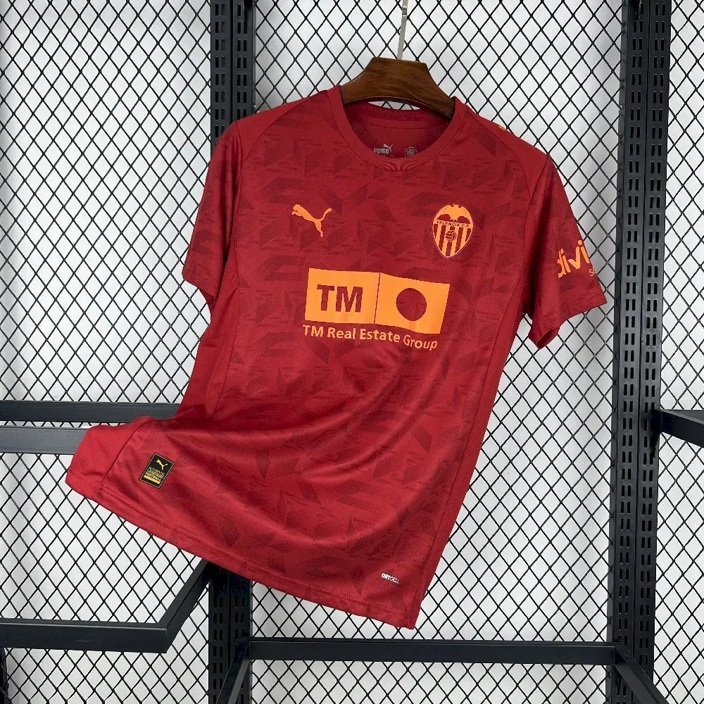 25-26 Valencia Away T-Shirt Football Apparels Soccer AAAAJersey Yupoo 8