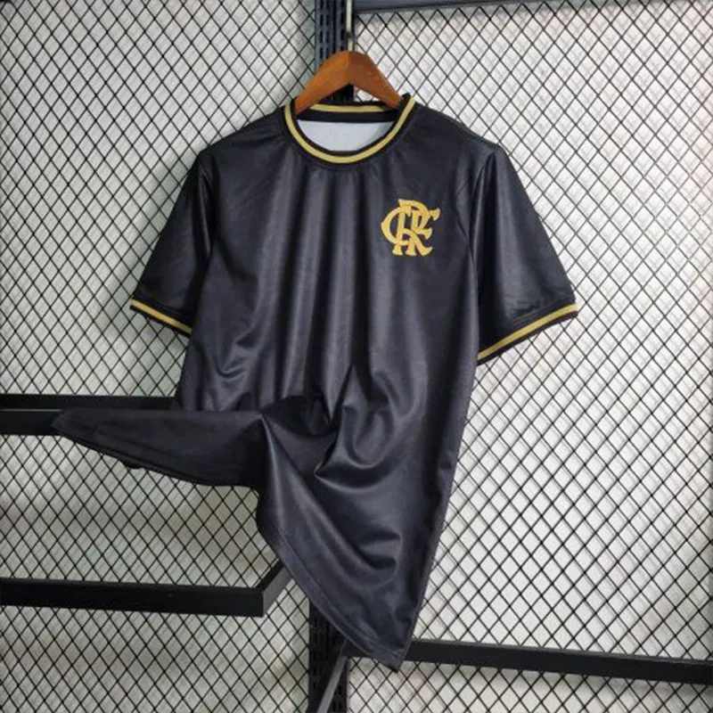 23-24 Flamengo Black S-4XL Cheap Soccer Jerseys 4