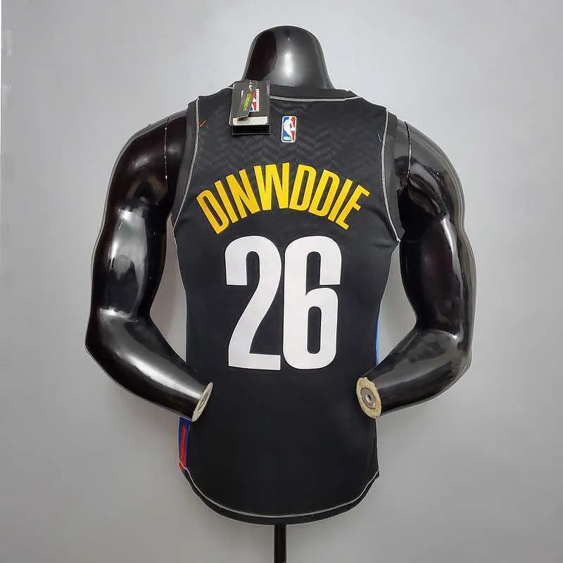 New Brooklyn Nets DINWDDIE#26 City Edition Black 5