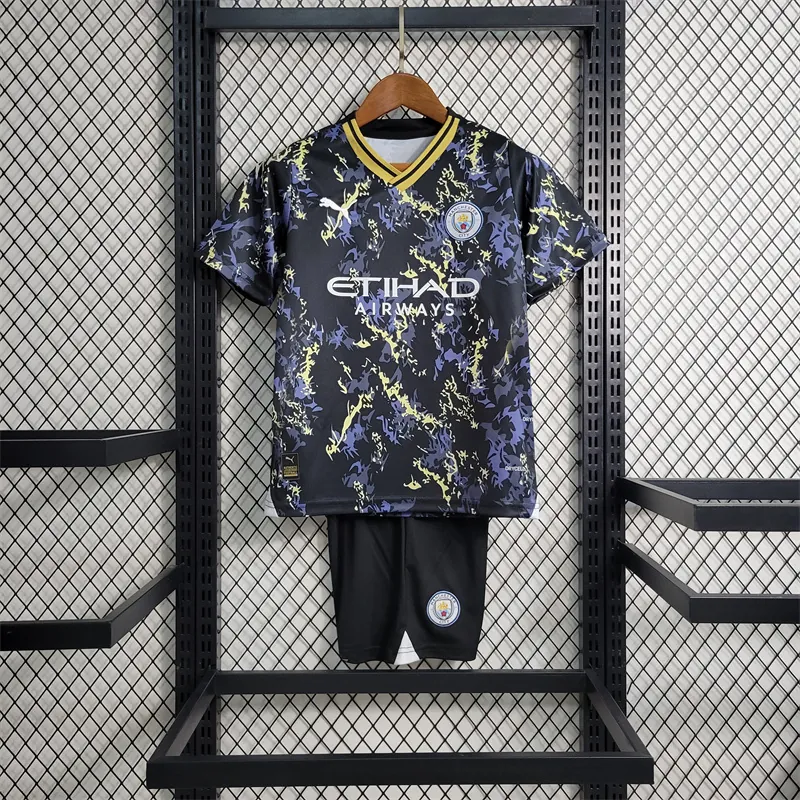 23-24 Kids Manchester City Special Edition Size 16-28 Football Shirt 11