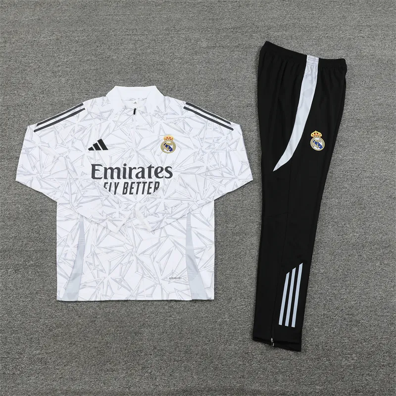 24-25 Real Madrid Long Sleeve Training Suit Football Shirts 3