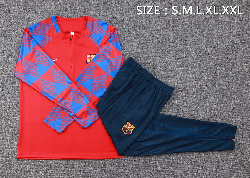 23-24 Barcelona Long Sleeve Training Suit Yupoo 1