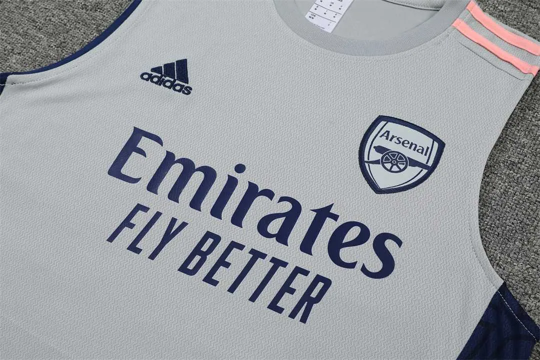 22-23 Arsenal vest training suit kit Grey 2