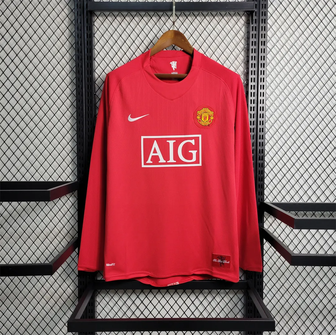 07-08 Manchester United home Long Sleeve 9