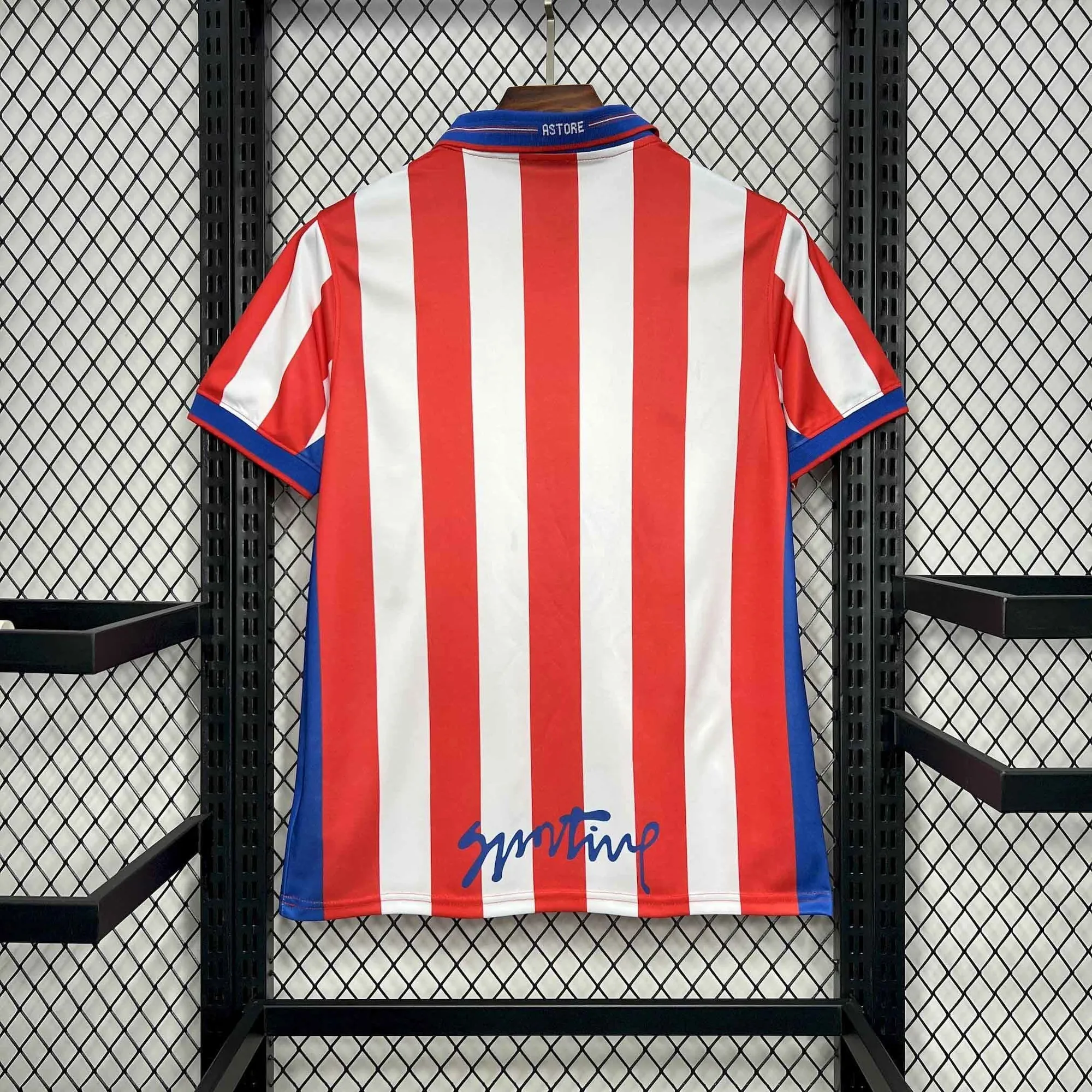 01-02 Sporting de Gijón Home Retro Kit Vintage Shirt AAAAJersey Supplier Yupoo 2