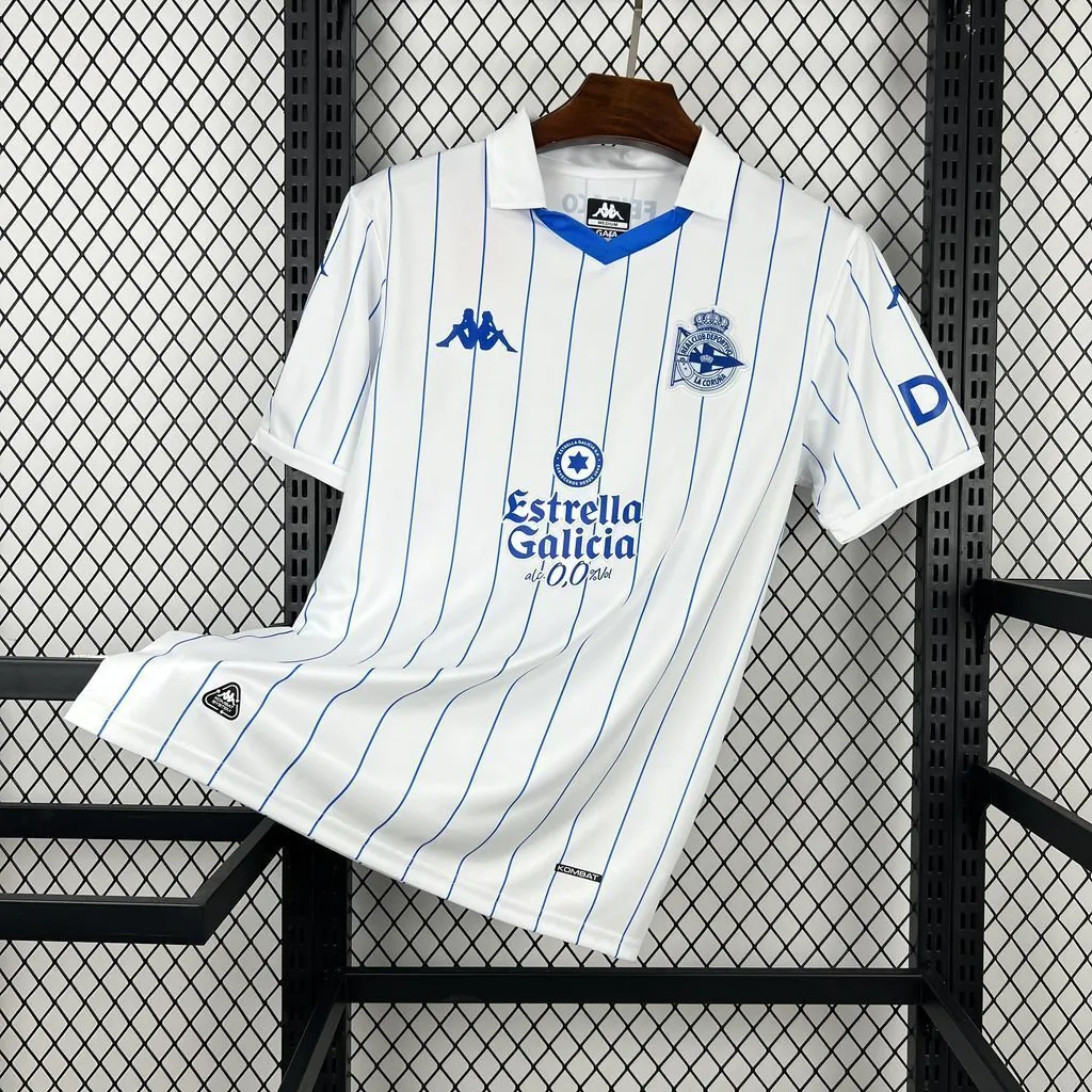25-26 Deportivo de La Coruna Mens Retro Kit Vintage Soccer T-Shirt AAAAJersey Supply Yupoo 4