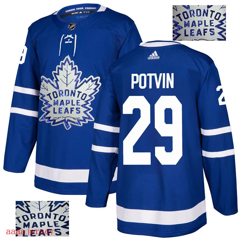 2018 Toronto Maple Leafs ice hockey jersey M-3XL 多伦多枫叶队时尚亮片款冰球服 27