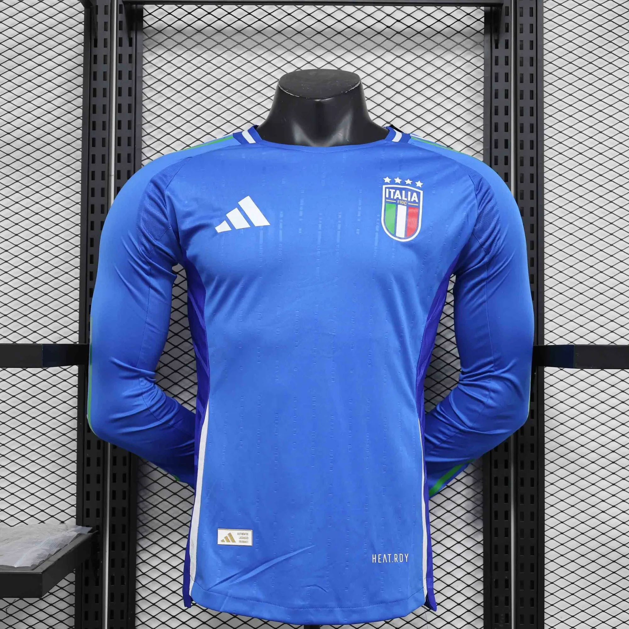 2024 Italy Home Long Sleeve Kit Player Version Shirt Sport AAAAJersey Yupoo 7