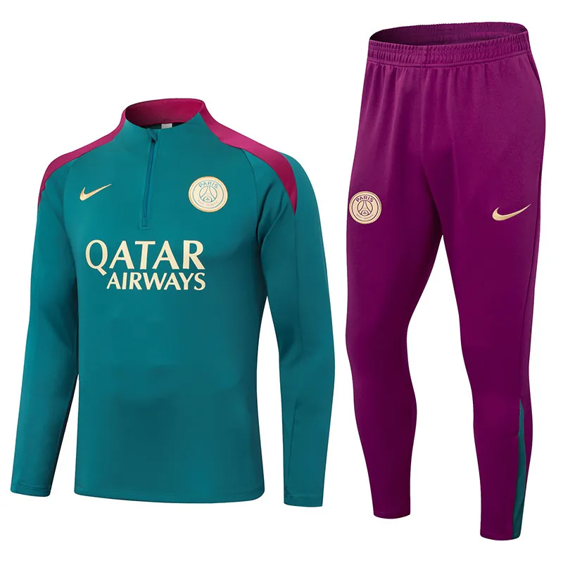 24-25 PSG Long Sleeve Training Suit Football Shirts 3