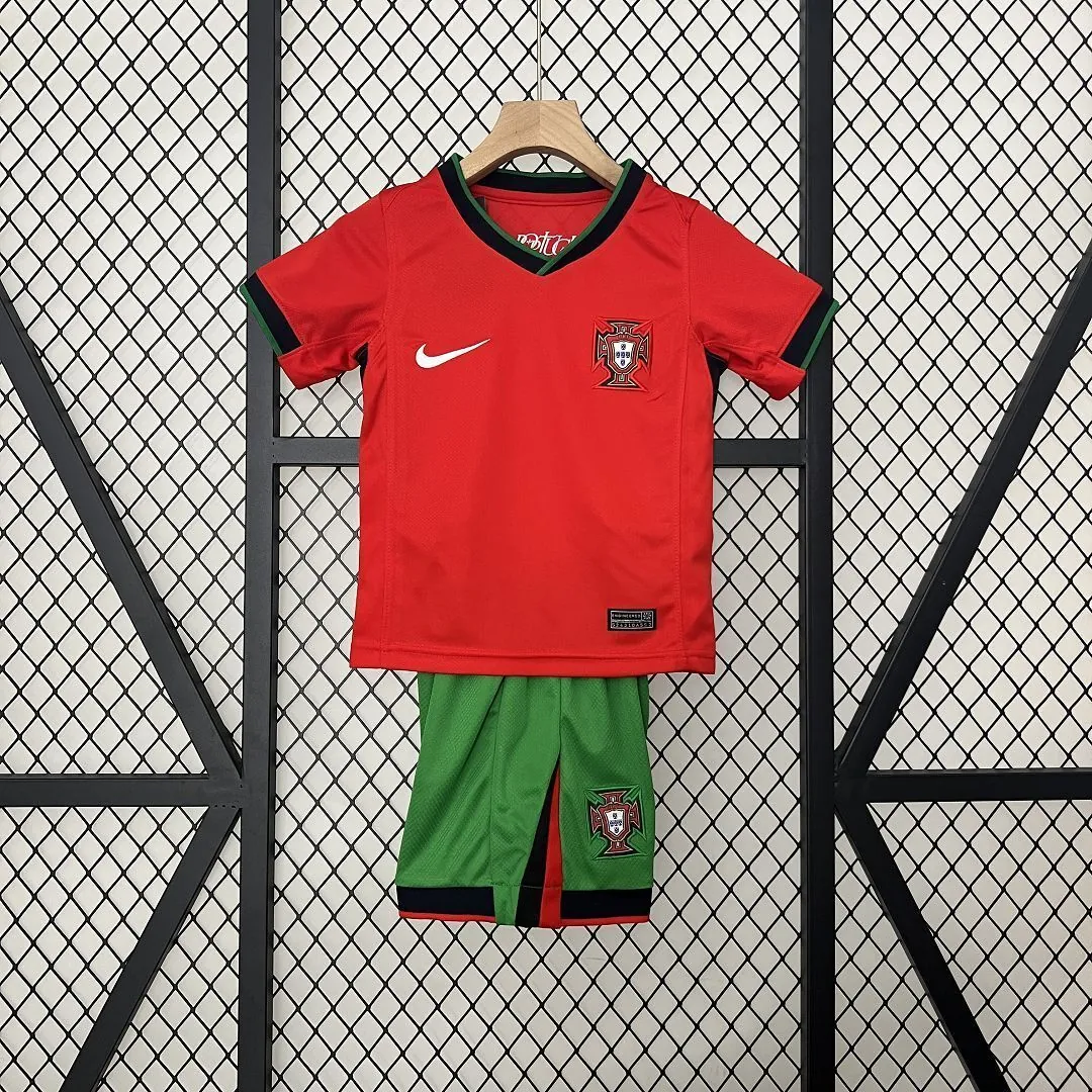 2024 Portugal Home Kids Kit Children Sets Best Jerseys Yupoo 9