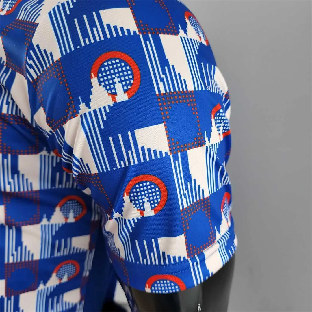 22-23 Arsenal POLO bluewhite plaid 2