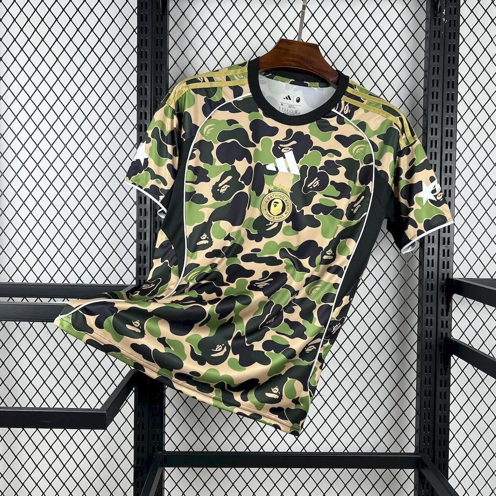 25-26 BAPE Soccer T-Shirt AAAAJersey Yupoo-1 5