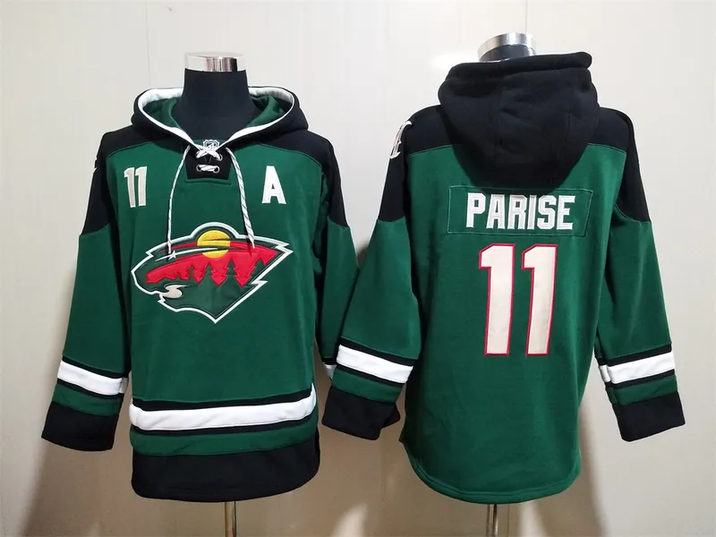 Wild Hoodie Ice Hockey jersey【ID4161449】 M-3XL 明尼苏达荒野队帽衫冰球服 6