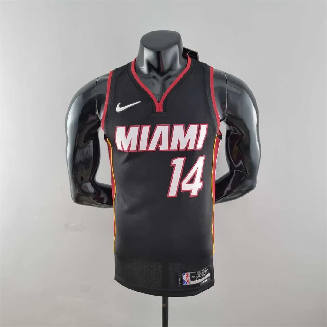75th Anniversary Miami Heat HERRO#14 black NBA Jersey 10