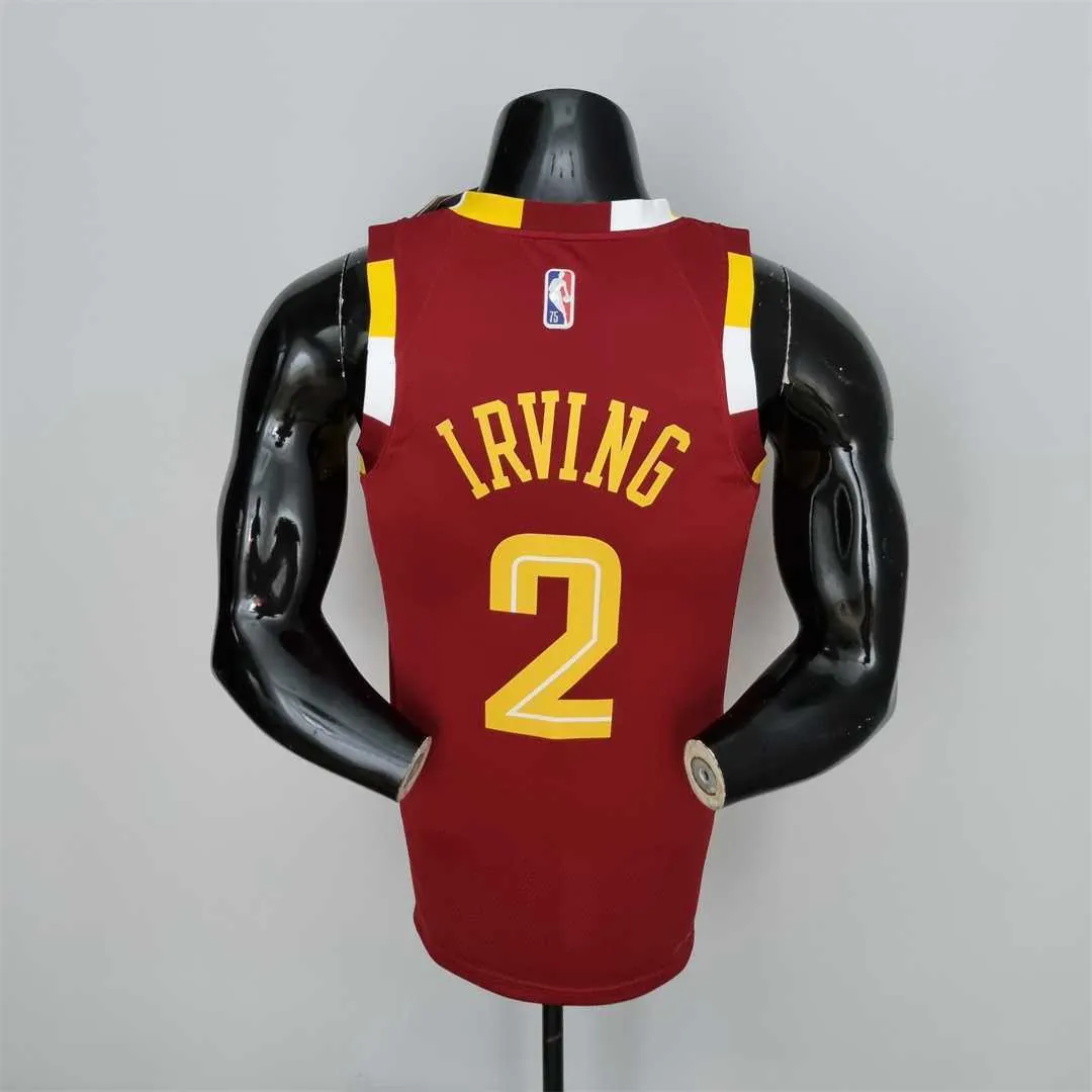 2022 Cleveland Cavaliers Irving#2 Urban Edition Red NBA Jersey 1