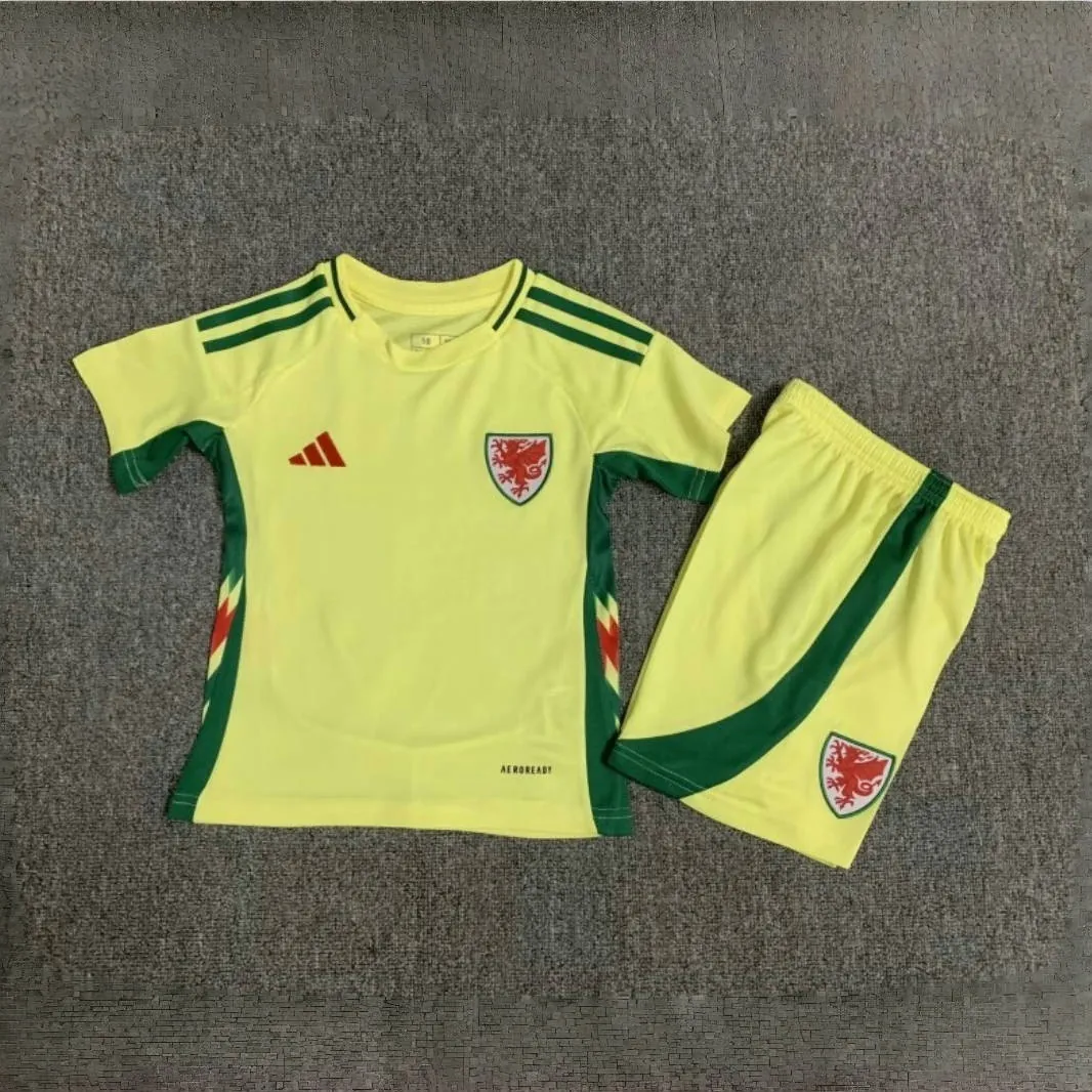 2024 Wales Away Kid Kits Children Sets Football AAAAJersey Yupoo 2
