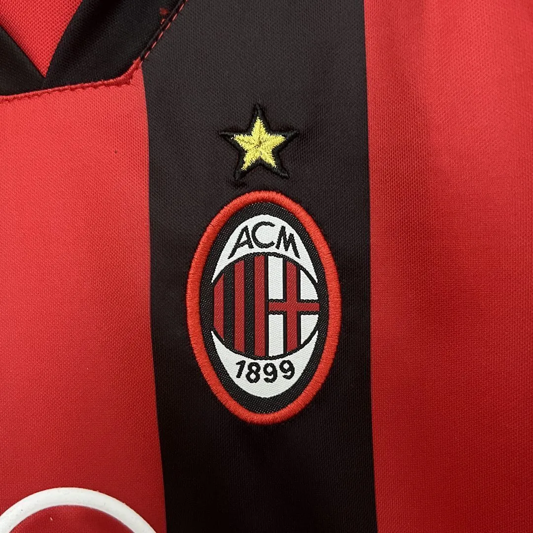 98-99 AC Milan Home Retro Kid Kits Youth Apparels Sport AAAAJersey Yupoo 4