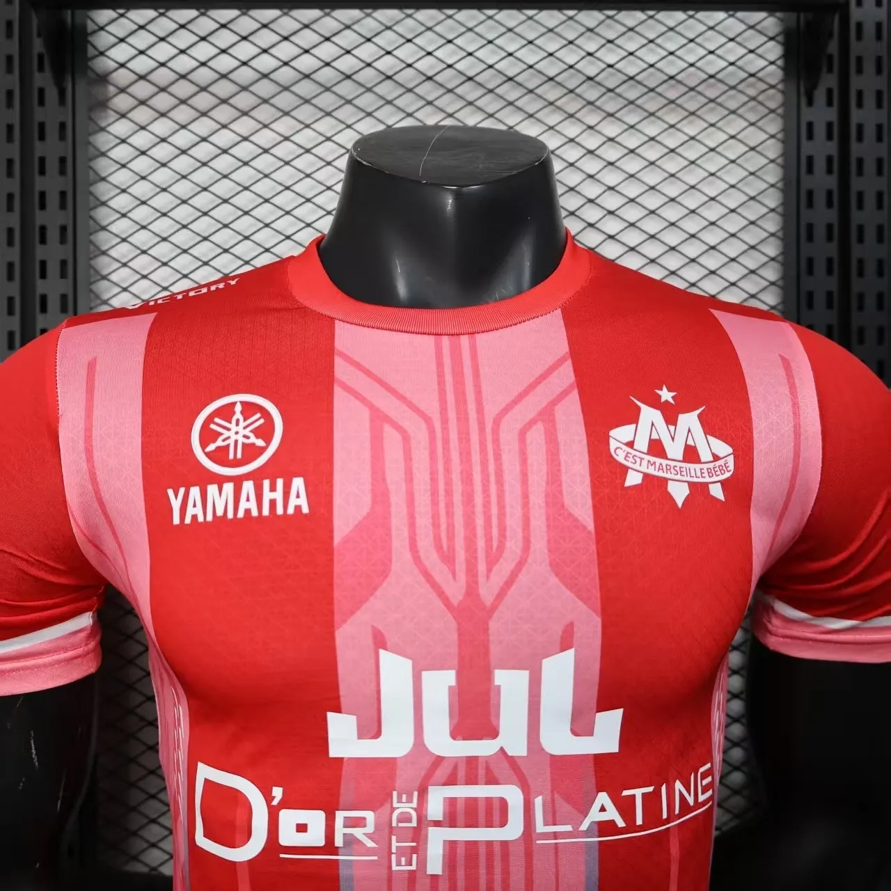 25-26 Marseille Red YAMAHA OM X JUL Limited Edition Shirt Player Version été Kit AAAAJersey Yup 1