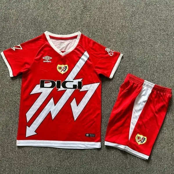 24-25 Rayo Vallecano Away Kid Kits Youth Apparels Soccer AAAAJersey Yupoo 2