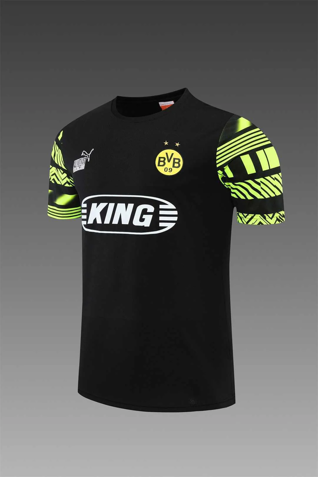 22-23 Dortmund Training Suit Short Sleeve Kit Black 3