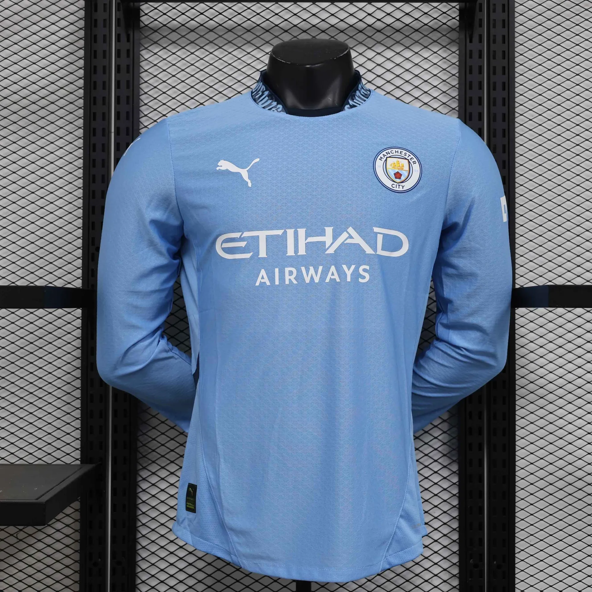 24-25 Manchester City Home Long Sleeve Kit Player Version Shirt AAAAJersey Soccer Yupoo 7