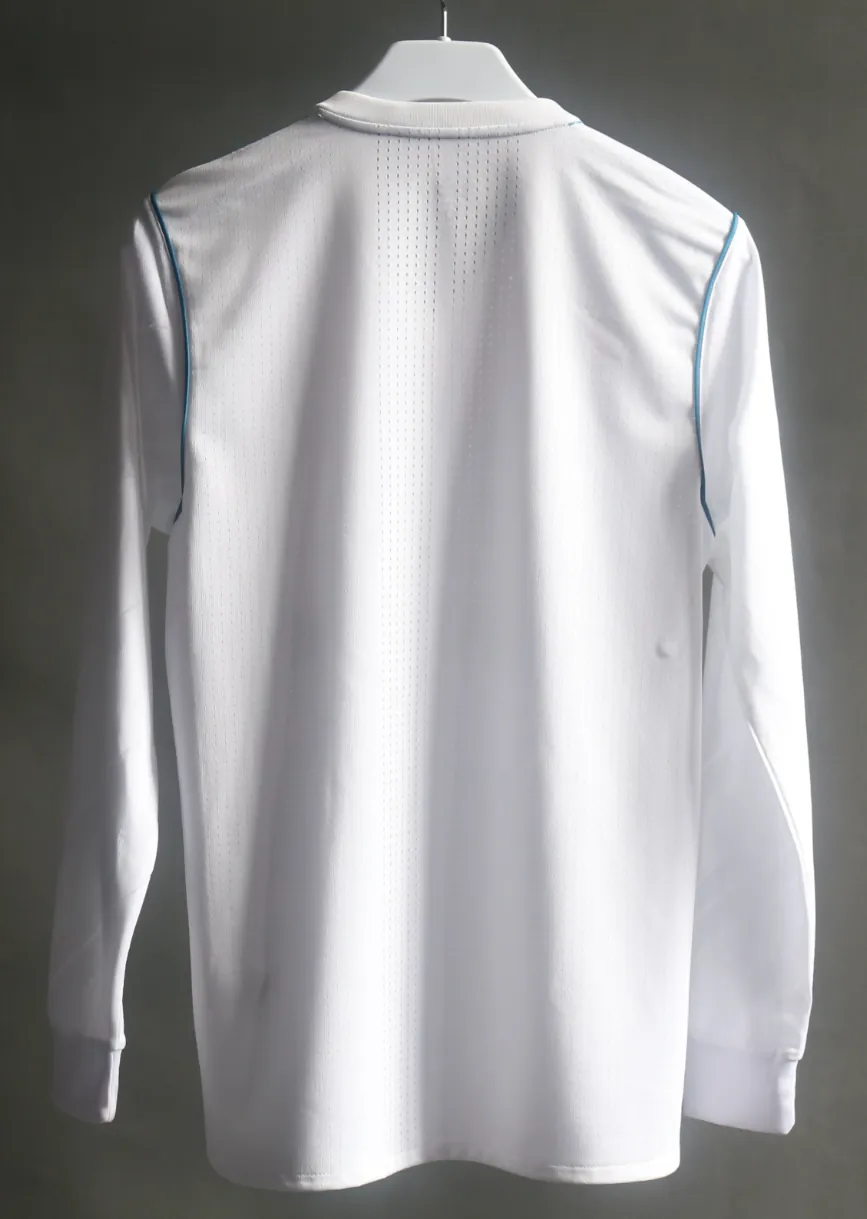 17-18 Real Madrid Home Retro Kit Vintage Player Version Long Sleeve Shirt AAAAJersey Dropship Y 3