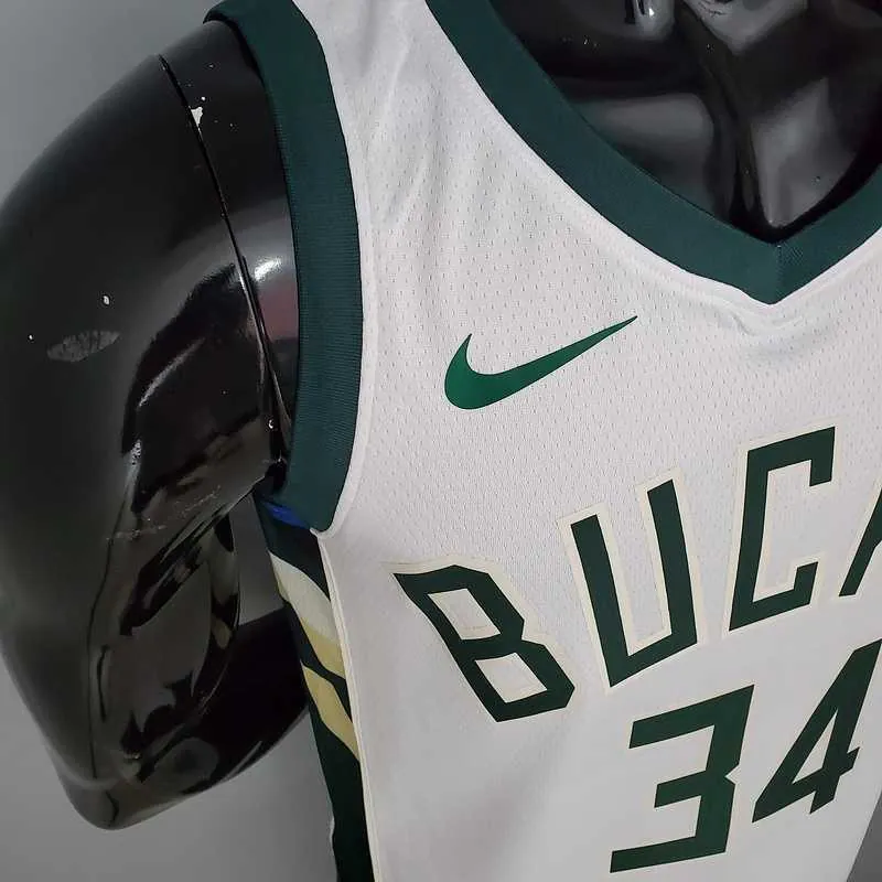 2021 Antetokounmpo #34 BUCKS Home White 8