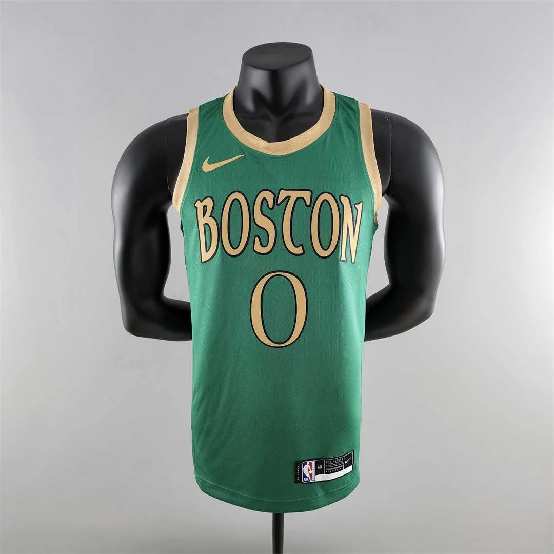 2020 Tatum #0 Boston Celtics City Edition Green NBA Jersey 9