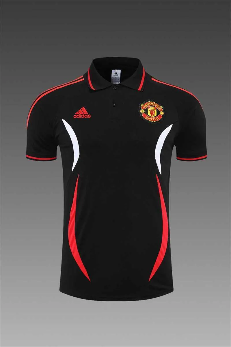 Manchester United Polo black and white-red 3