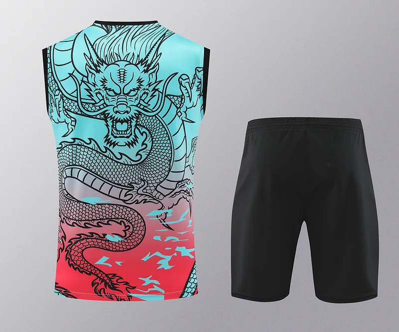 24-25 Real Madrid Dragon Training Vest Kits(Top+Shorts) Football Replicas Yupoo 1
