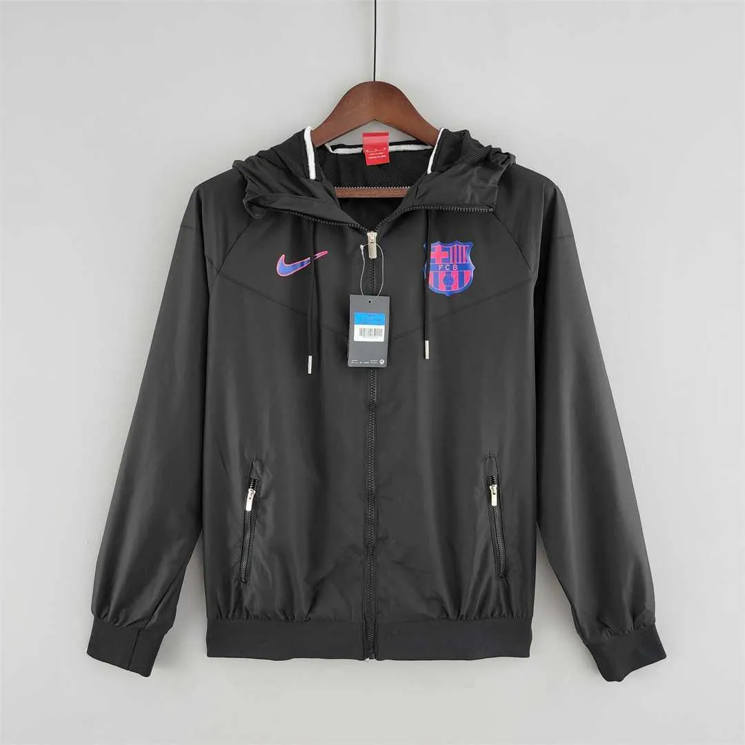 22-23 Barcelona black Windbreaker 9