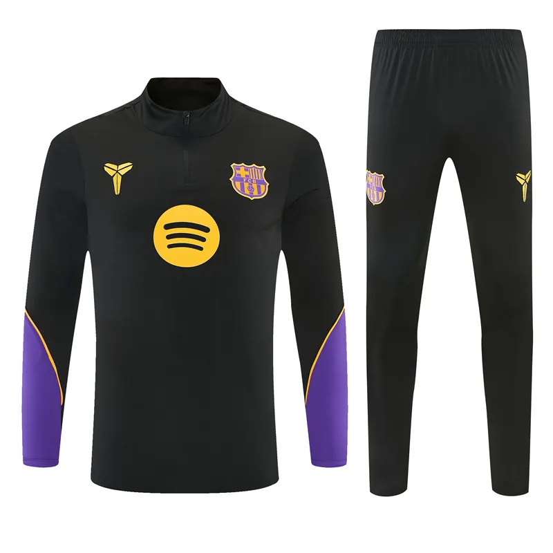 26-27 Barcelona Mens Kit Football Aldult Training Long Sleeve Suit Yupoo 5 3