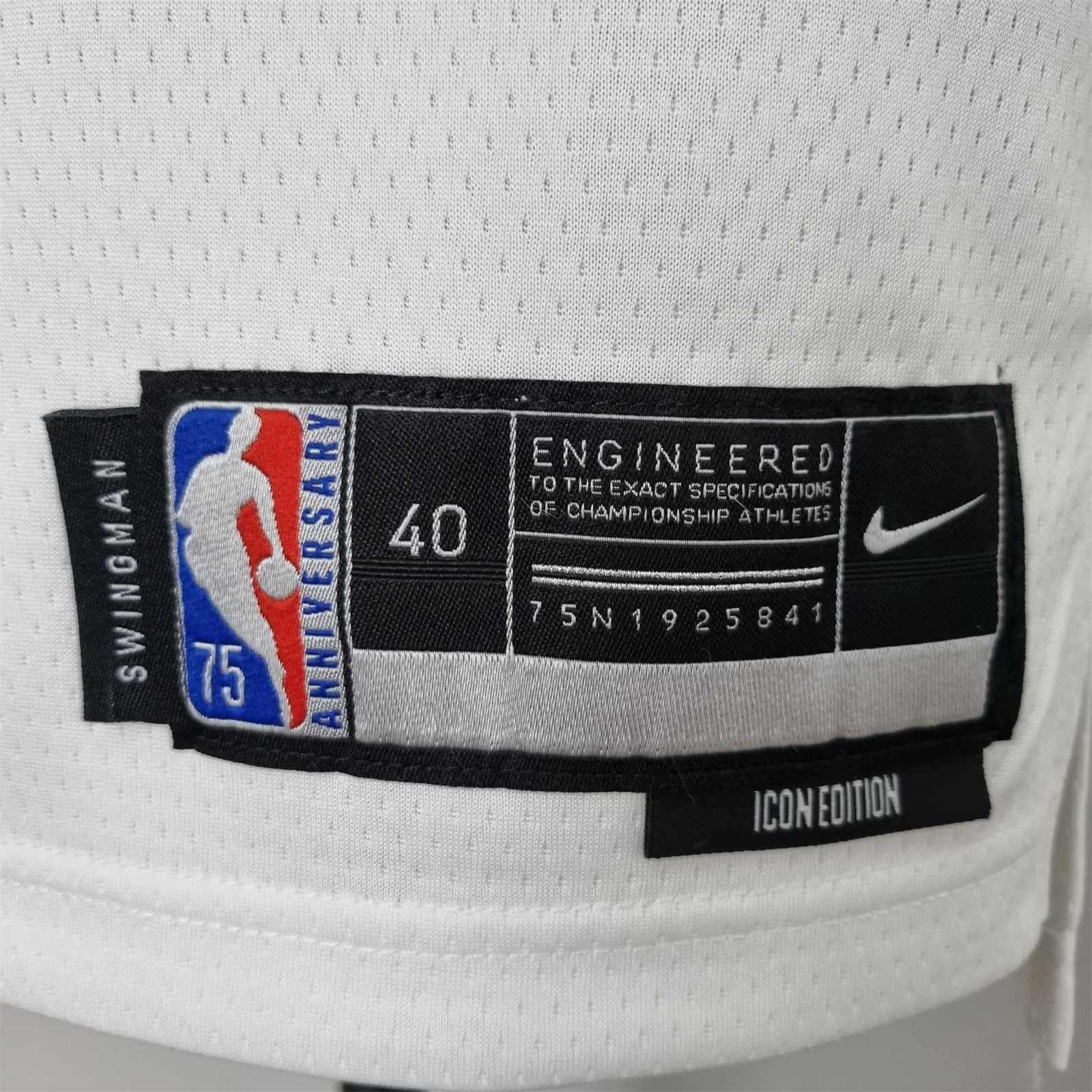 75th Anniversary Minnesota Timberwolves Edwards #1 White NBA Jersey 1