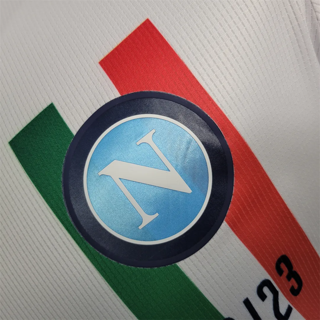 23-24 Napoli White Champions Player Version 5