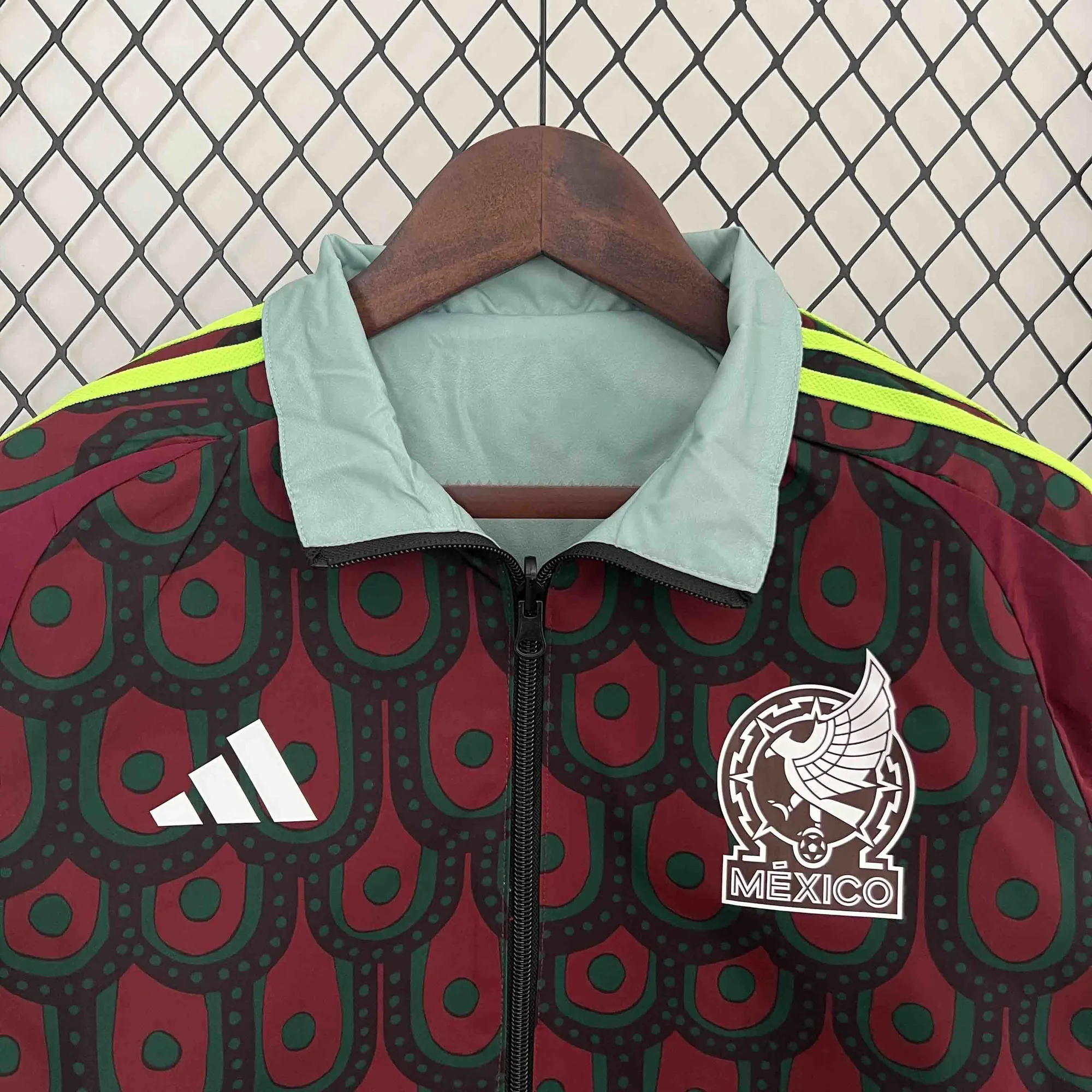 2024 Mexico Trench Coat Reversible Windbreaker Double-Sides Jacket Soccer AAAAJersey Yupoo 4