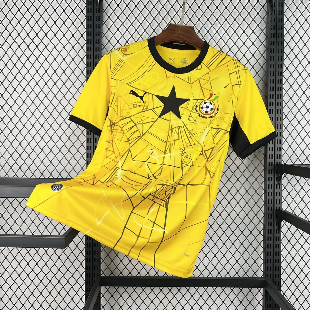 2026 Ghana Away Mens Kit Yellow Football T-Shirt AAAAJersey Supply Yupoo 6 1