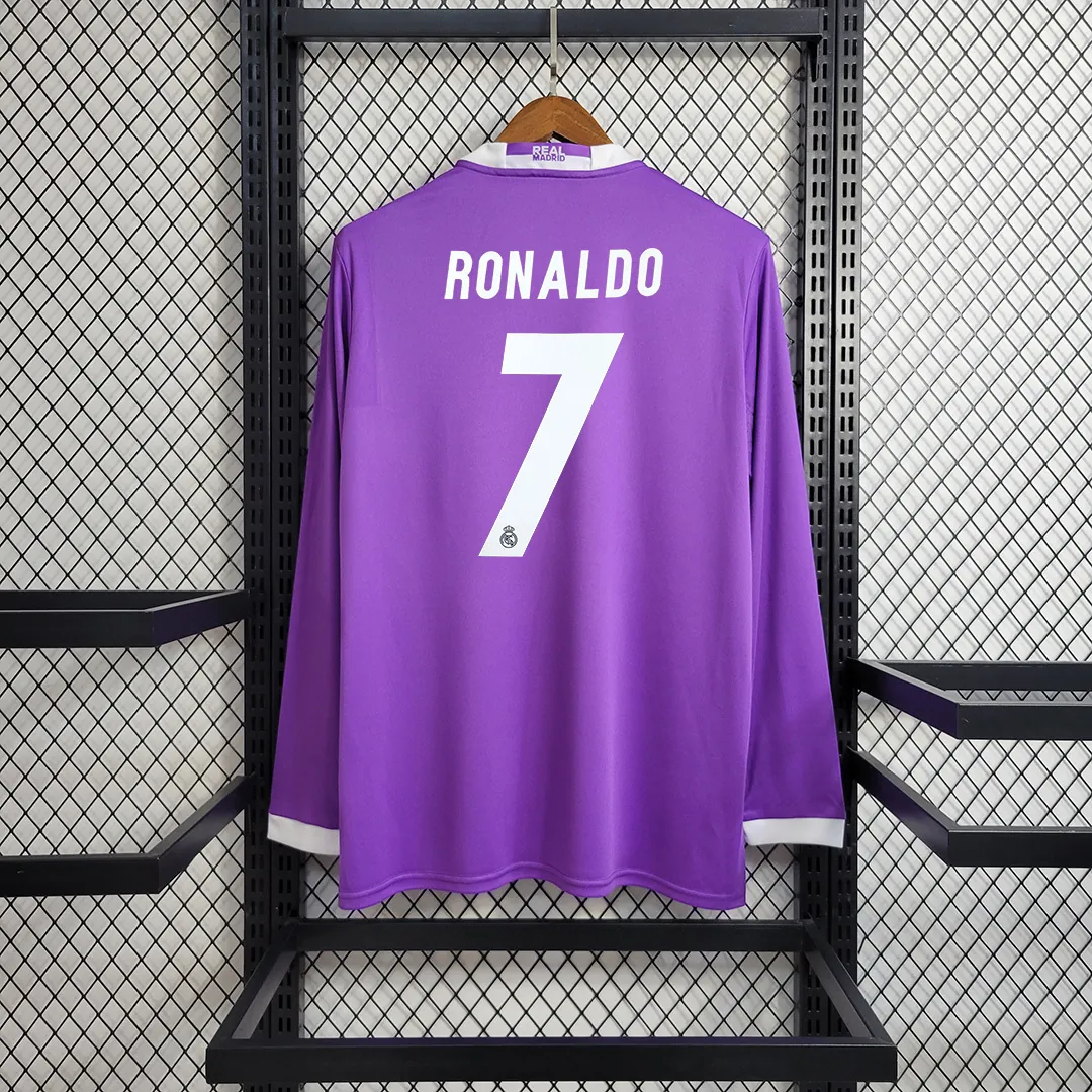 16-17 Real Madrid away purple long sleeve 3