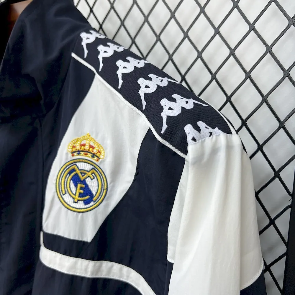 25-26 Real Madrid x Kappa OG Style Navy Windbreaker Jacket AAAAJersey Supplier Yupoo 6
