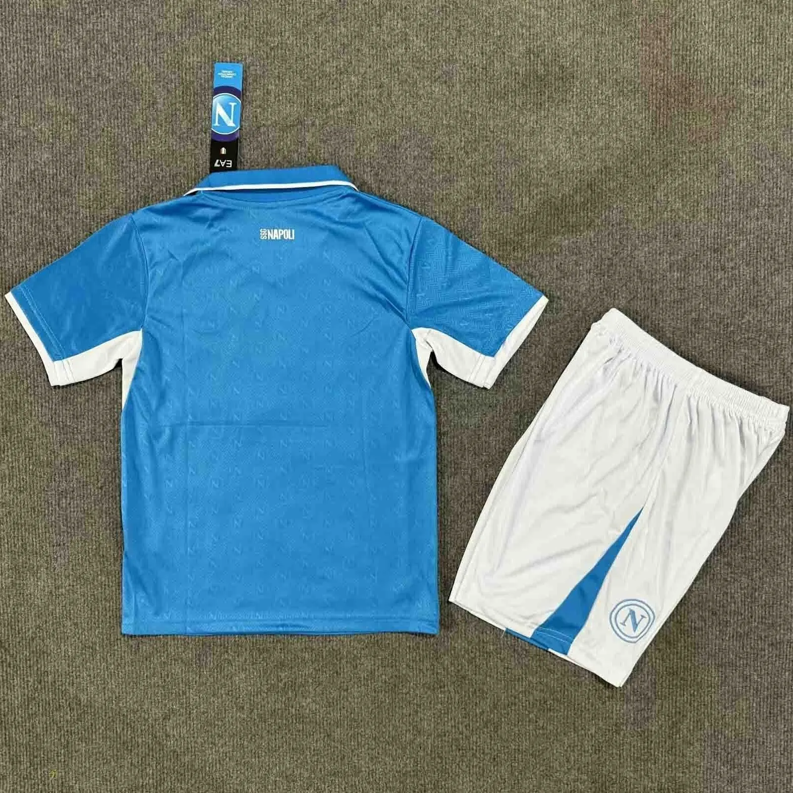 24-25 Napoli Home Kid Kits Youth Apparels Sport AAAAJersey Yupoo 1
