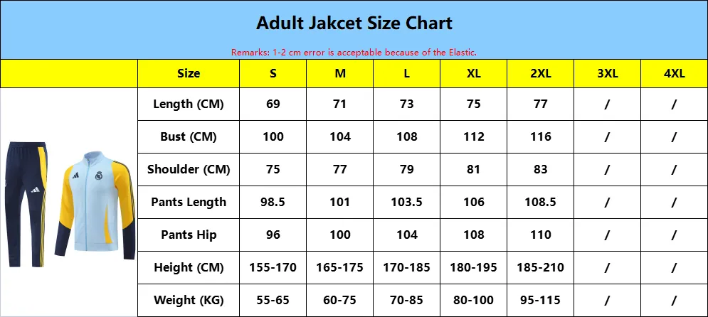 All Products Size Chart 23