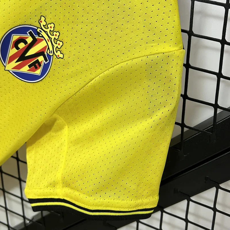 24-25 Villarreal Home Kid Kits Youth Apparels Soccer AAAAJersey Yupoo 5