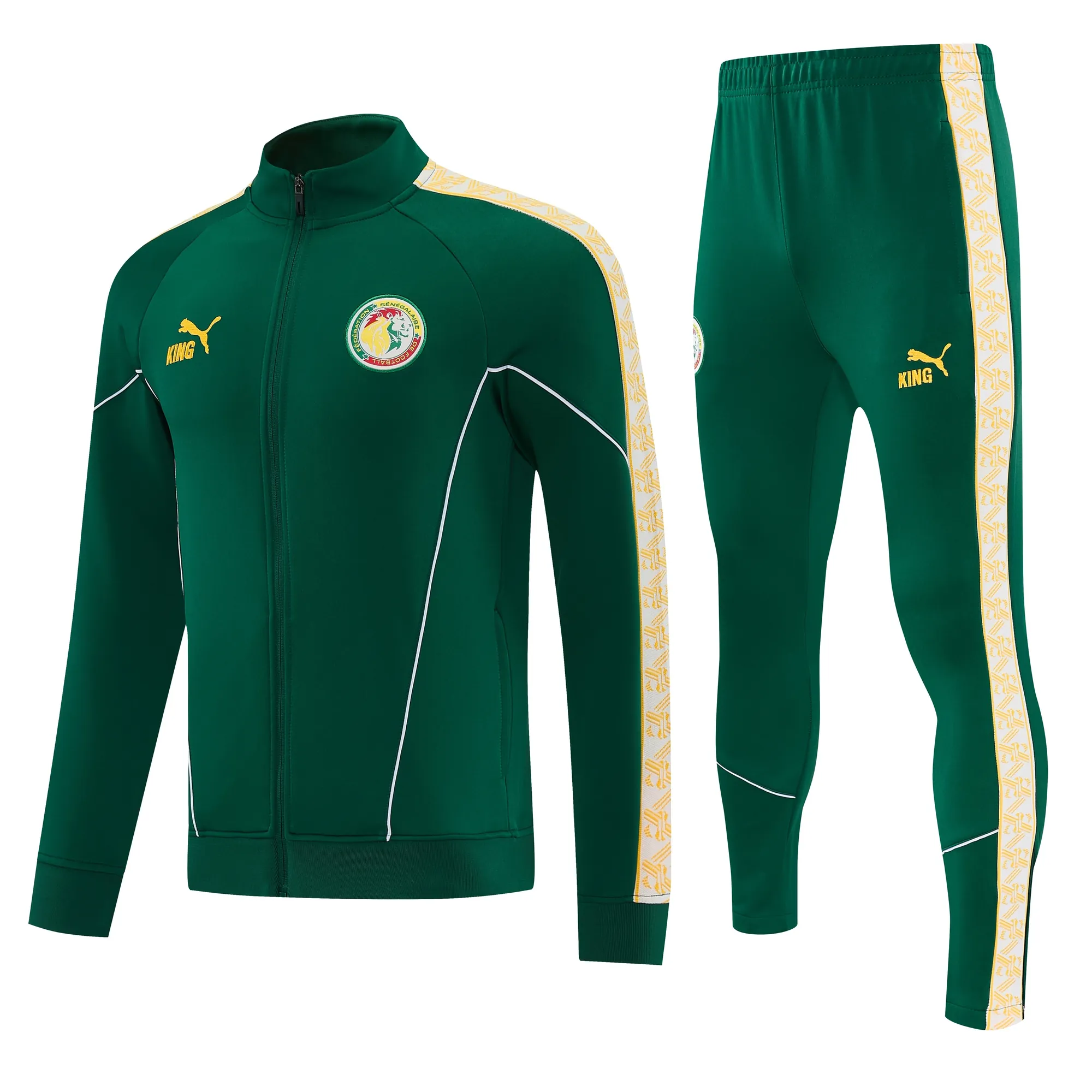 2026 Senegal Mens Green Kit Full Zipper Jacket Football Tracksuit Yupoo 4 3