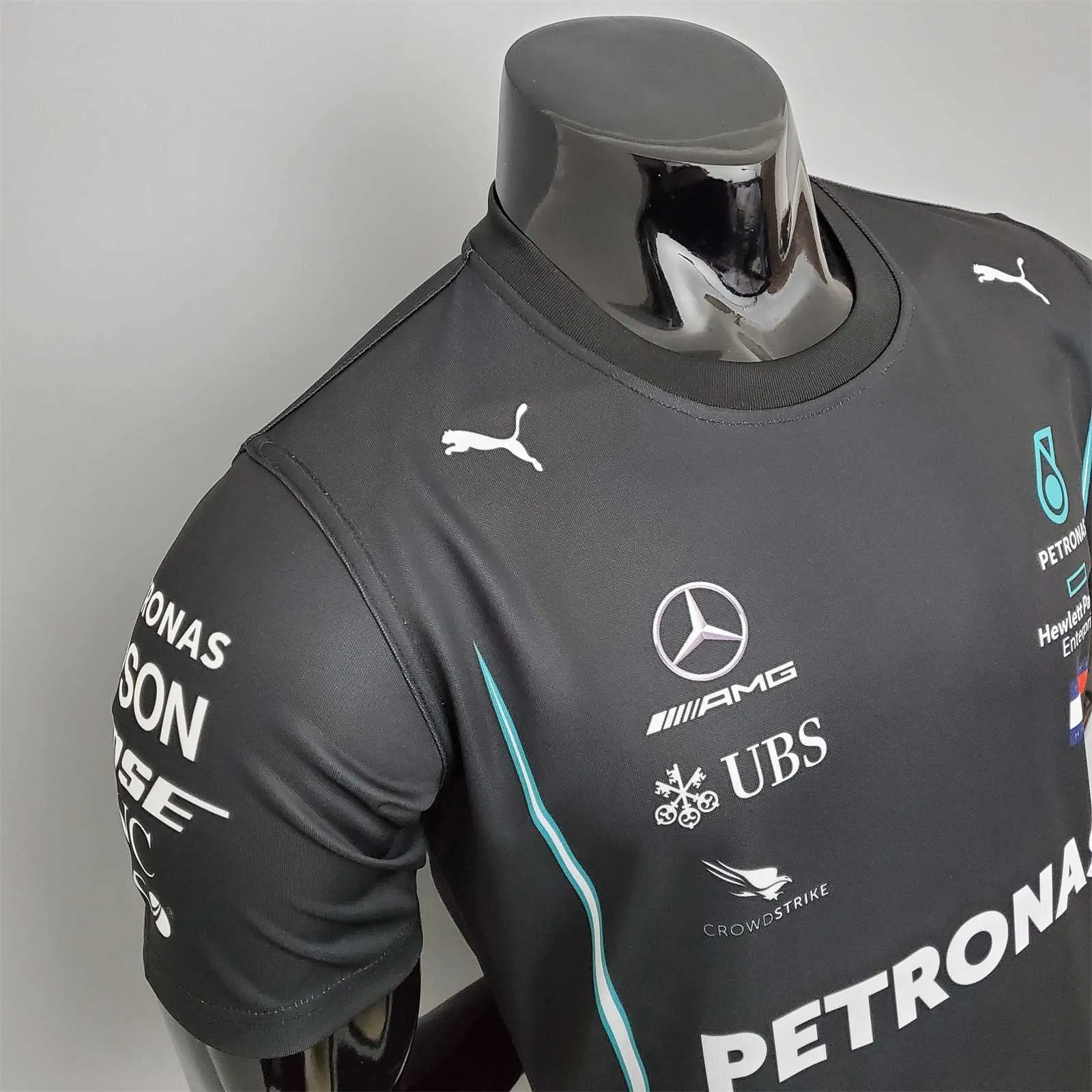 F1 Formula One racing suit; 2021 Mercedes Black 6