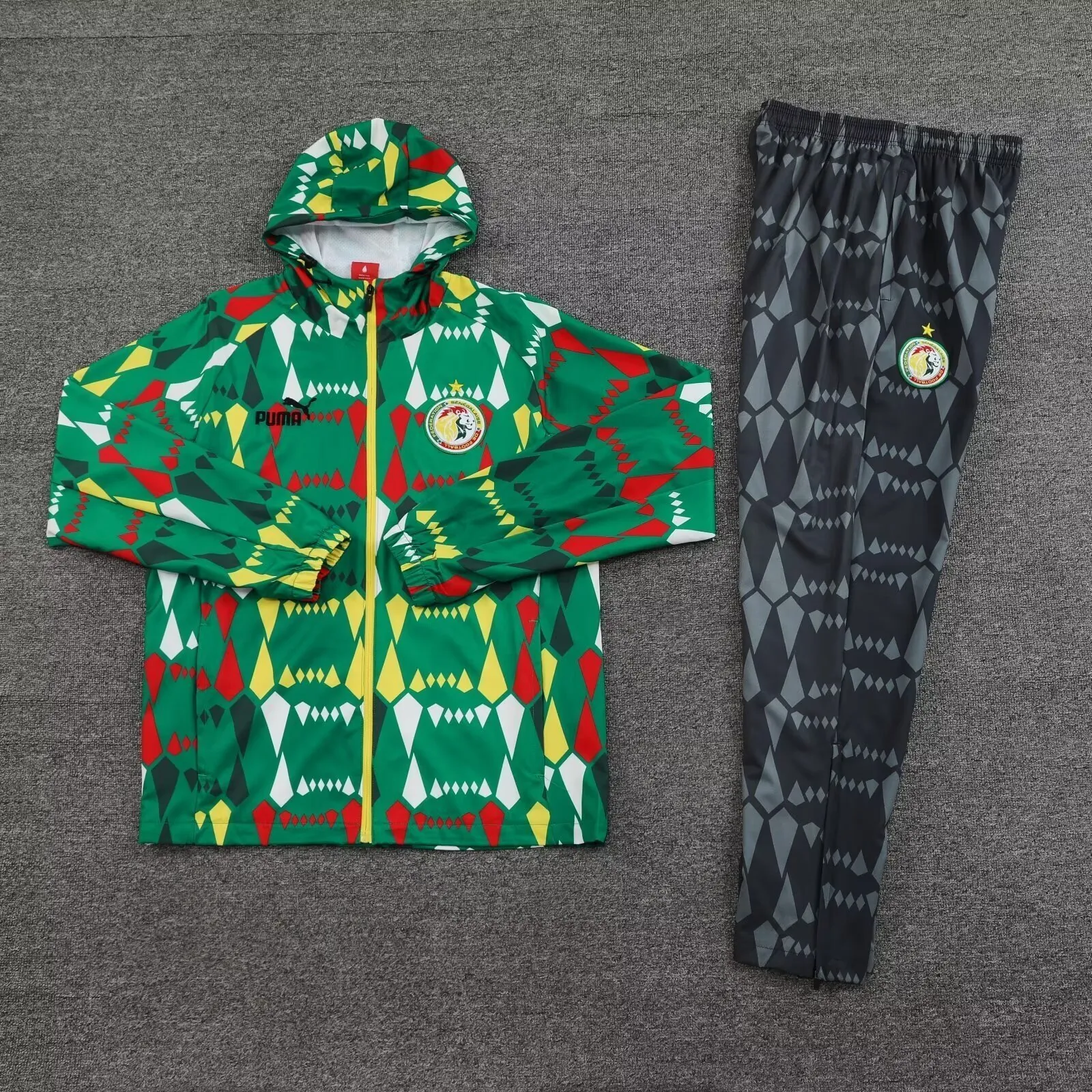 24-25 Senegal Green Windbreak Jacket Suits Football AAAAJersey Yupoo 1